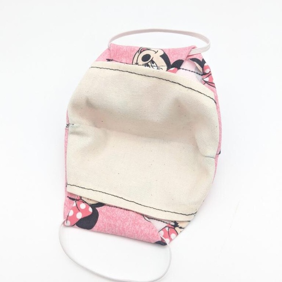 2/$25! New Handmade Face Mask Pink Minnie Mouse - Picture 3 of 4